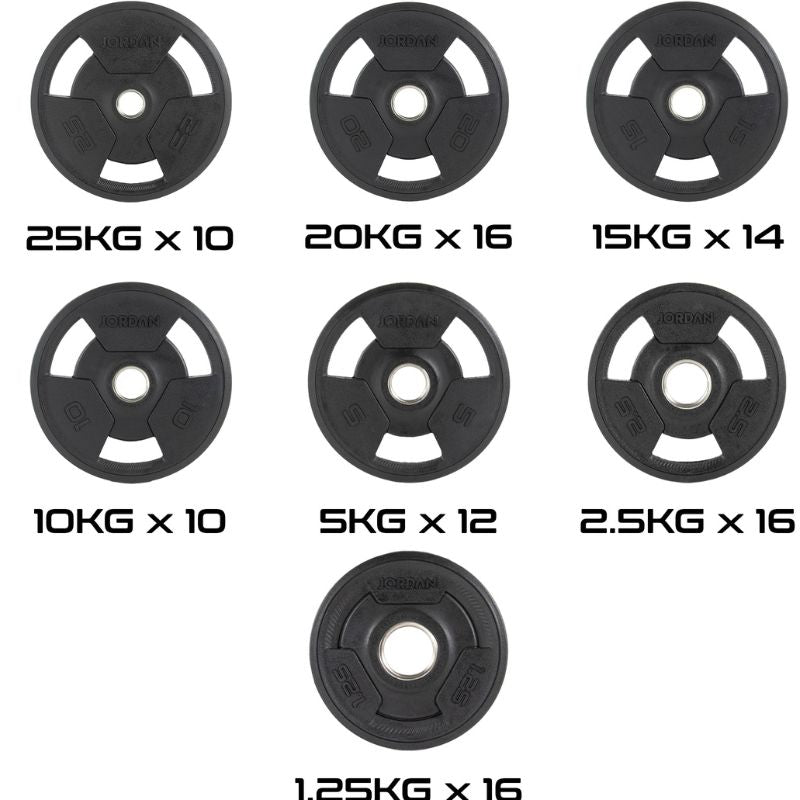 Jordan Rubber Tri-Grip Olympic Weight Plates