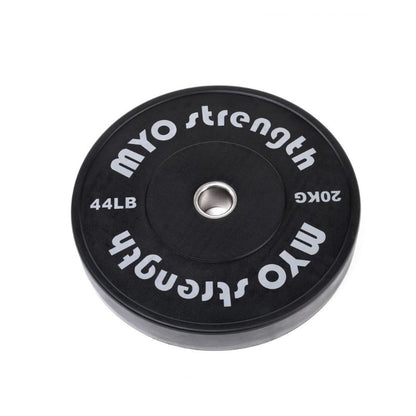 MYO Strength Olympic Solid Rubber Black Bumper Plates