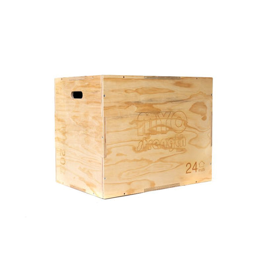 MYO Strength Polymetric Box - Wooden (3 Heights 20//24//30 inches)