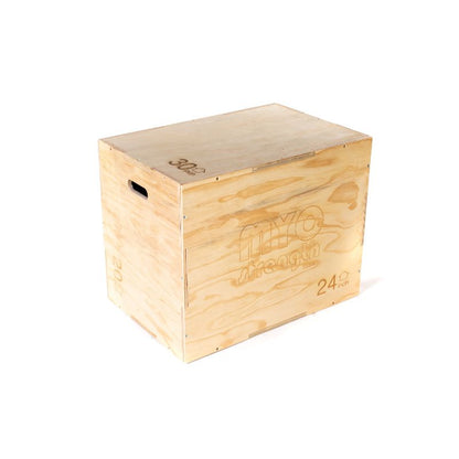 MYO Strength Polymetric Box - Wooden (3 Heights 20//24//30 inches)