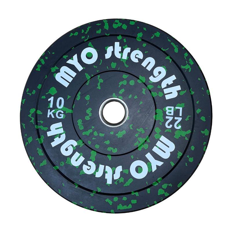 MYO Strength Olympic Rubber Speckled Bumper Plates