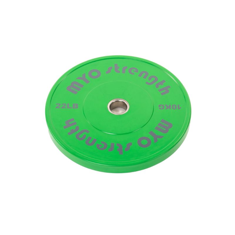 MYO Strength Olympic Solid Rubber Coloured Bumper Plates