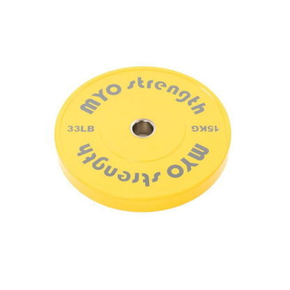 MYO Strength Olympic Solid Rubber Coloured Bumper Plates